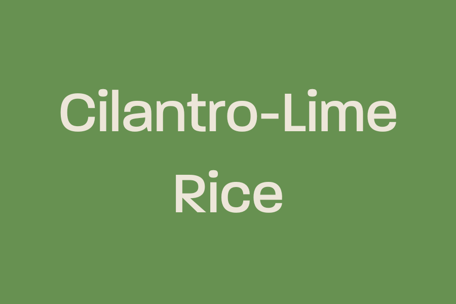 Cilantro-Lime Rice