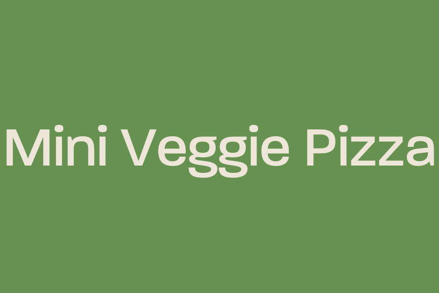 Mini Veggie Pizza
