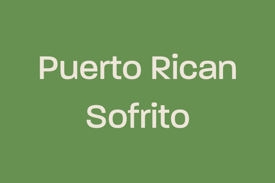 Puerto Rican Sofrito