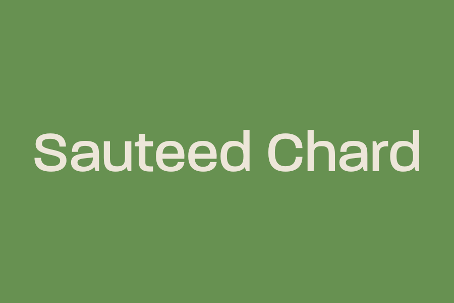 Sauteed Chard