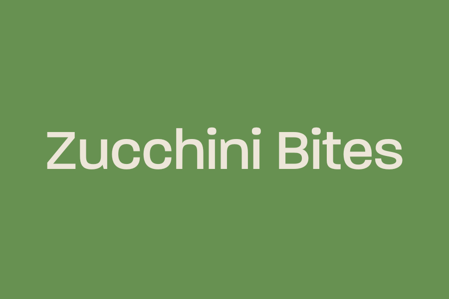 Zucchini Bites
