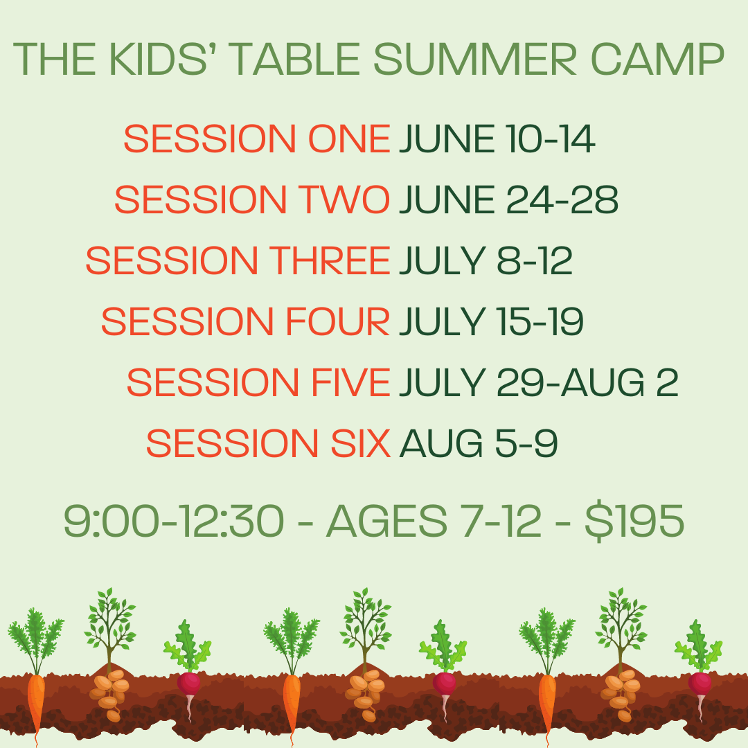 The Kids' Table Summer Camp — Apple Seeds