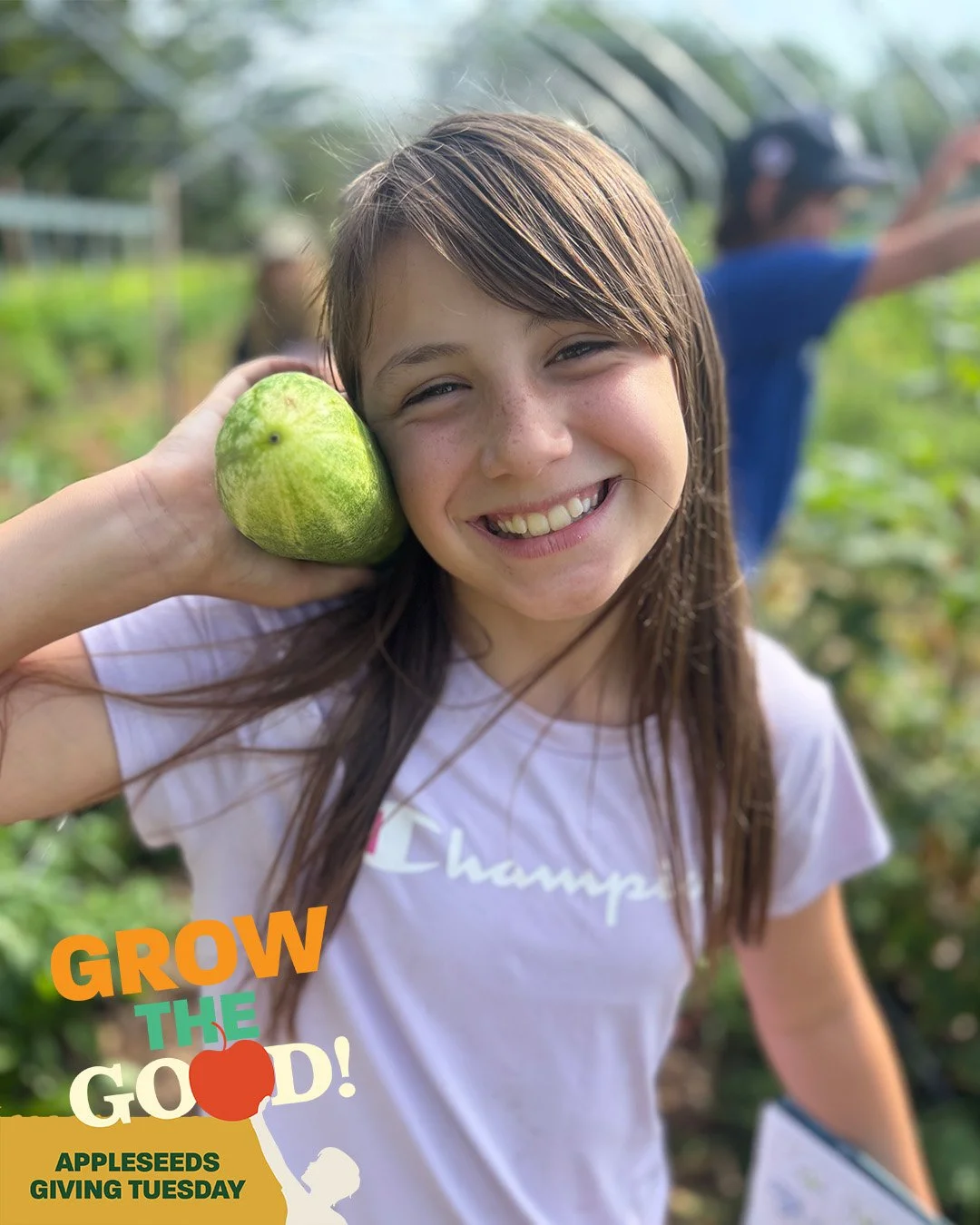 Only 16% of kids regularly eat leafy green veggies. ☹️ But after only one visit to Apple Seeds, 73% say they're willing to eat dark leafy greens again and again! 🌱💚

That&rsquo;s the power of hands-on learning and your gift makes it happen.

Now th