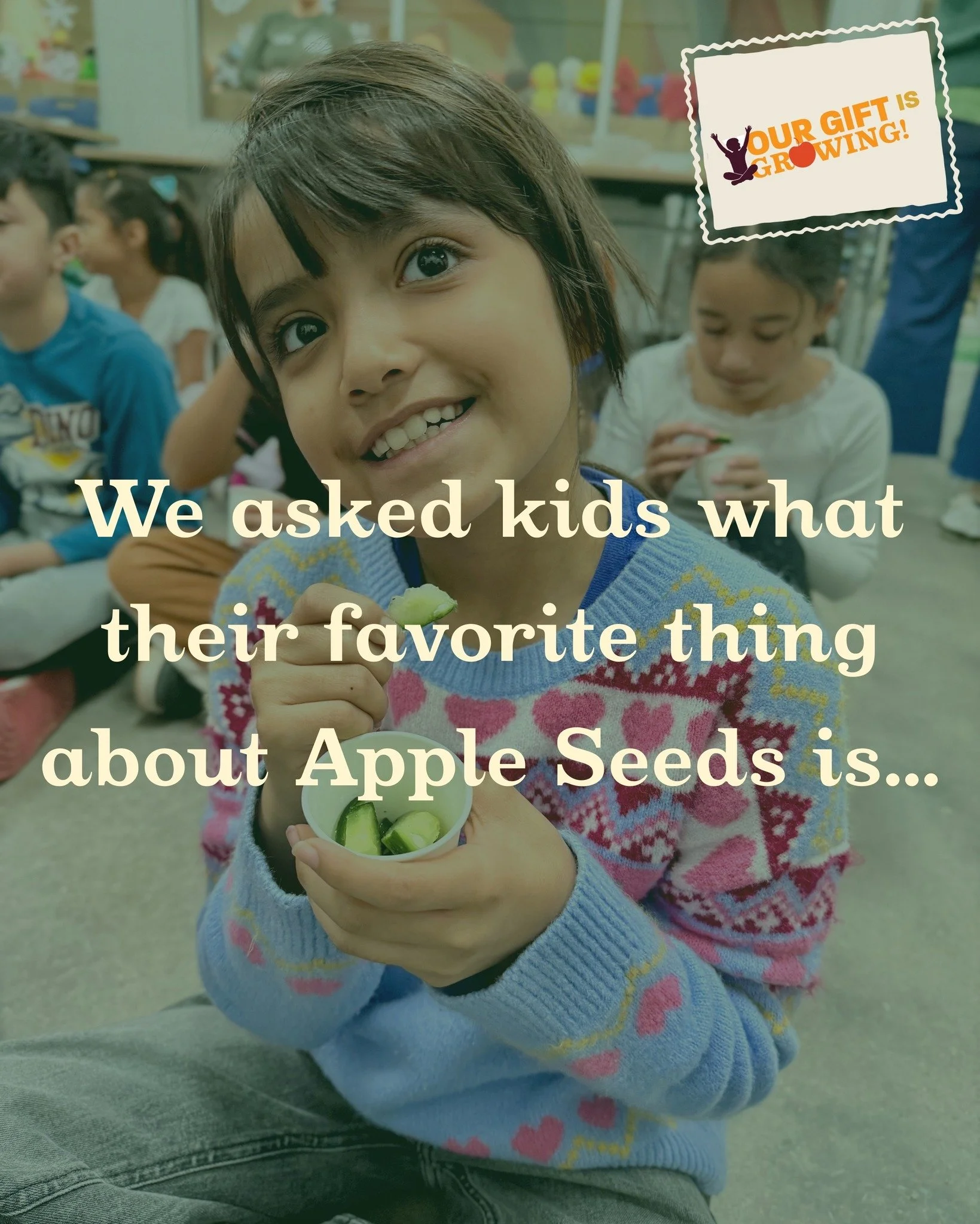 We asked kids what their favorite thing about Apple Seeds is&hellip; and the answers did not disappoint. 😂🥕

Drop your favorite veggie (or least favorite &mdash; we won&rsquo;t tell 👀) in the comments for another entry to win our Costa Rica or Liv