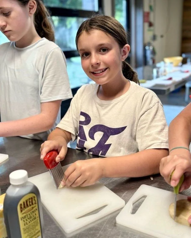 It's always a fun time in the teaching kitchen when the kids get to cook! We still have tickets left for our spring cooking classes! 

Kids ages 7&ndash;12 are invited to join us at the Apple Seeds Teaching Farm for two hands-on Farm-to-Table Cooking