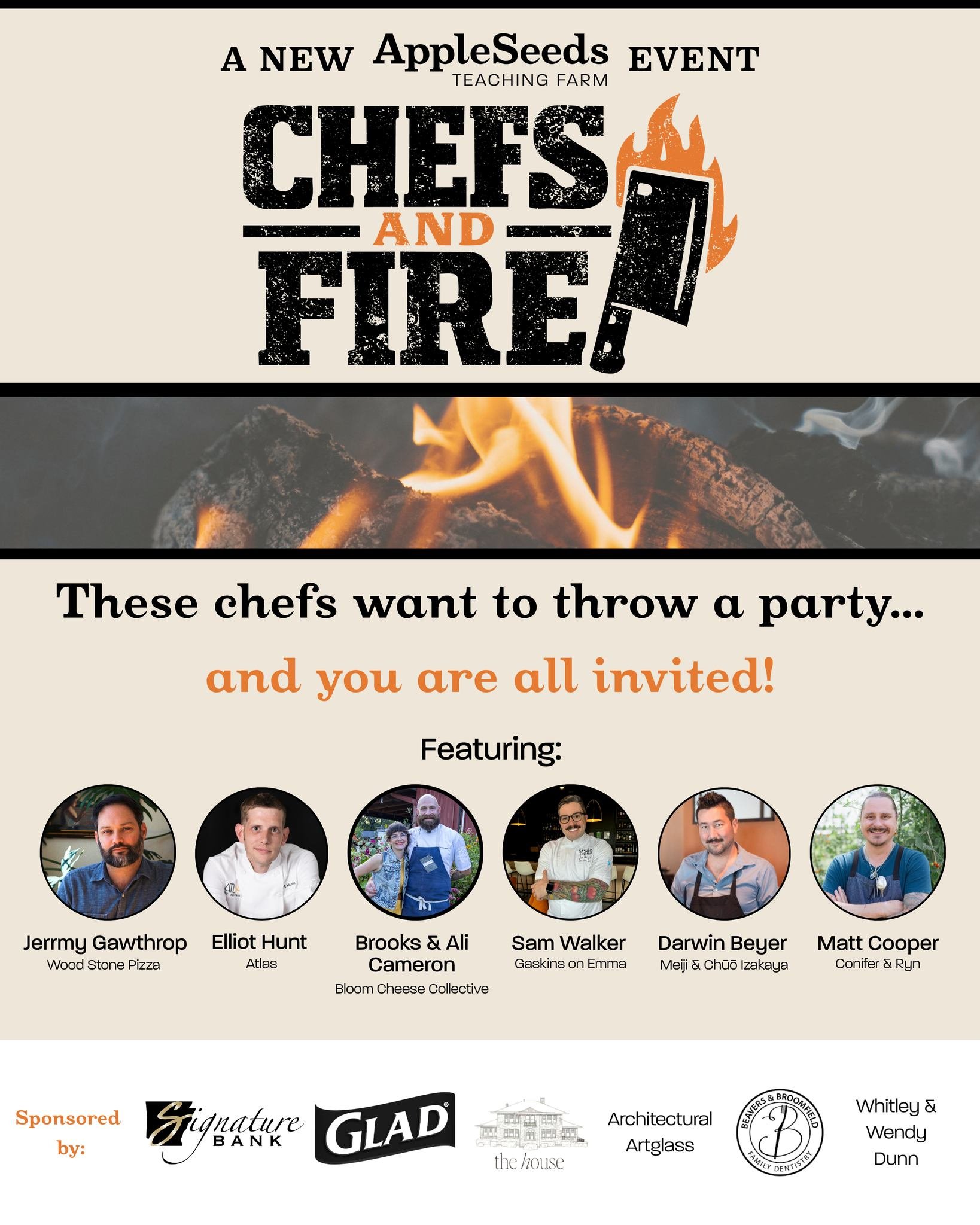 Don&rsquo;t miss out on our new event, Chefs and Fire! Seating is limited and you don't want to miss out. Some of the most creative chefs from @woodstonecraftpizza, @atlasfayetteville, @bloomcheeseco, @coniferbentonville, @rynbentonville, @gaskins_on