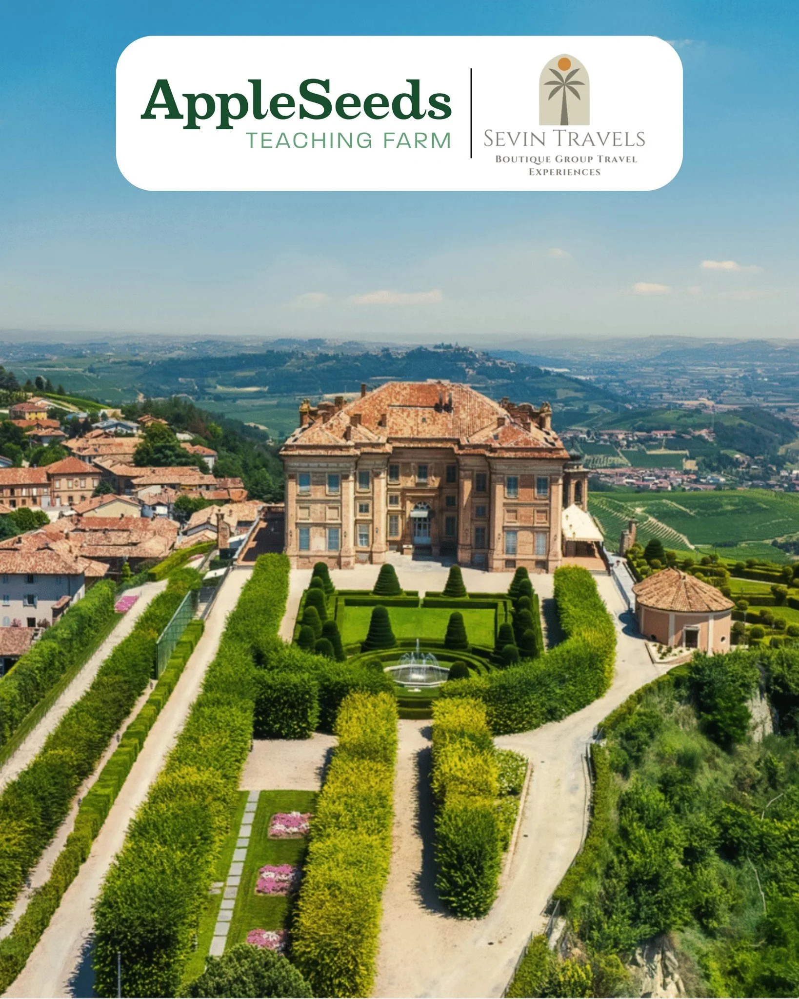 🇮🇹 Join Apple Seeds with @sevingallo of @sevintravels for eight days of travel in the Piedmont and Lake Garda regions of Italy in benefit of Apple Seeds Teaching Farm.

Connecting with chefs and farmers who share the Farmers who share the values th