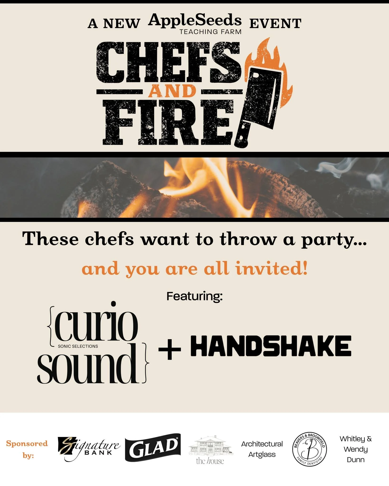 Could we make this event any more exciting?? Sure can! We are excited to announce two new participants in our upcoming Chefs and Fire event! 

@handshake_fayetteville will be cooking up sweet treat (wood fired hand pies) straight from our pizza oven!
