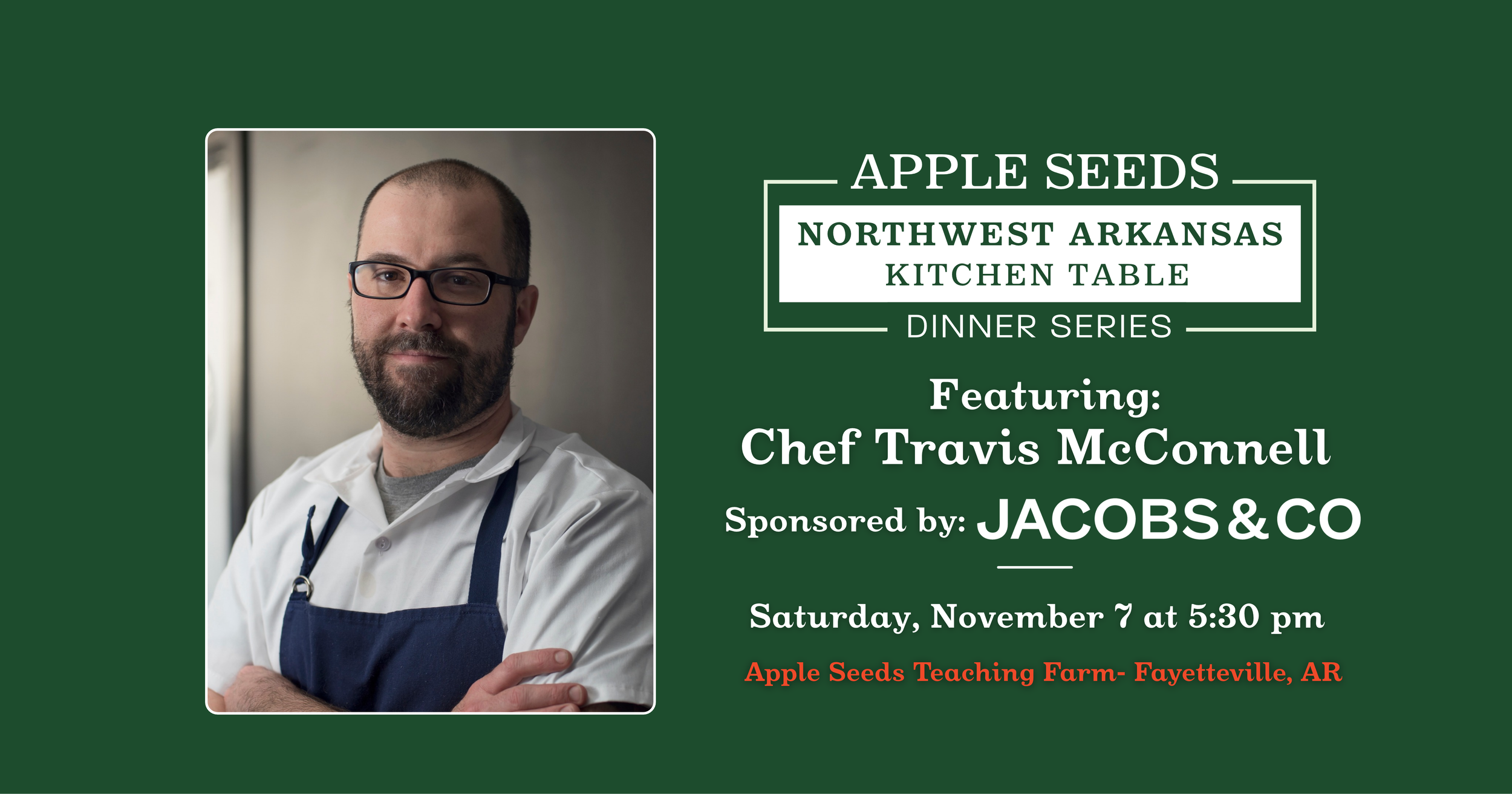 11.7.26 November Kitchen Table Dinner Featuring Chef Travis McConnell