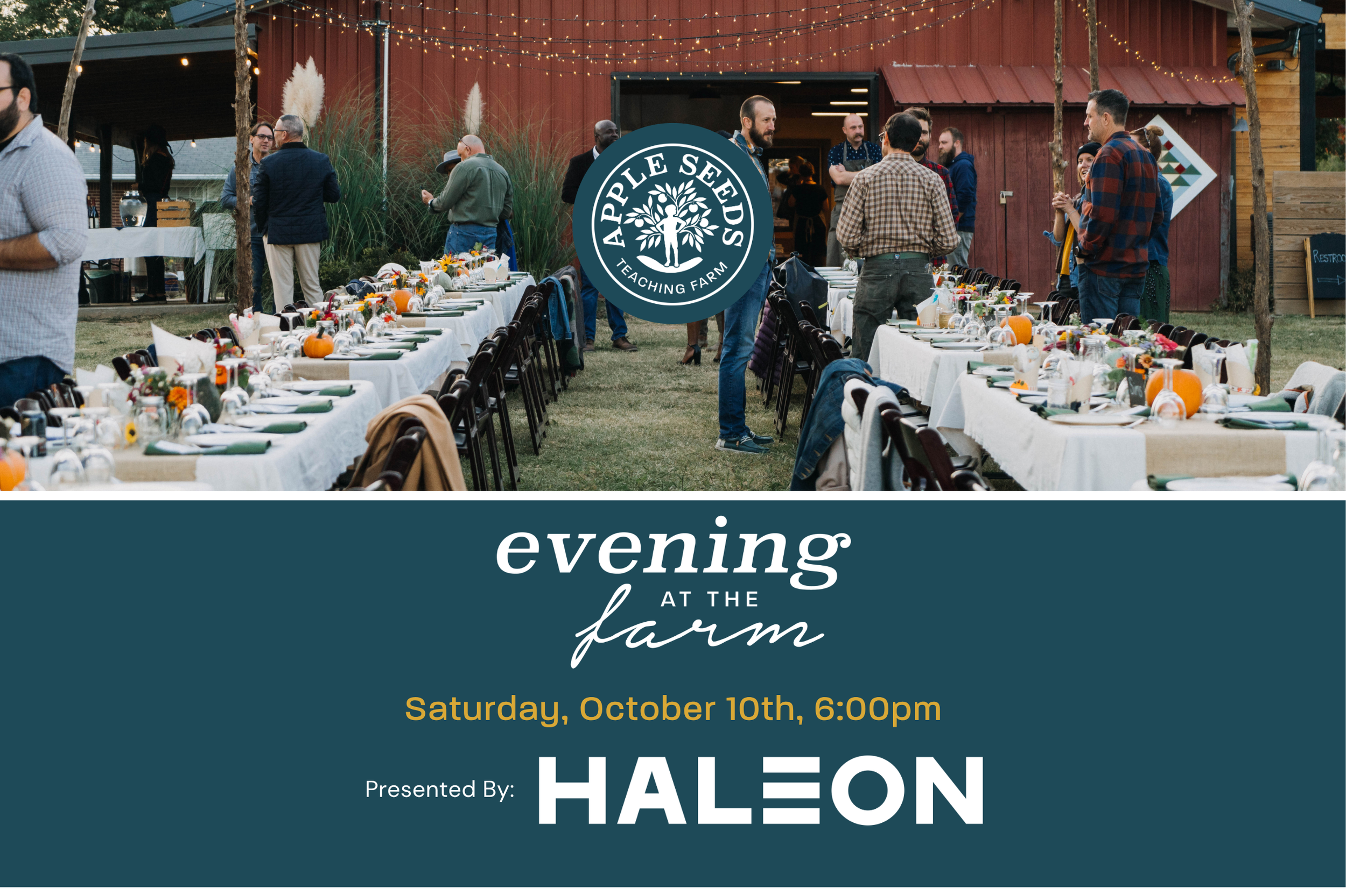 An Evening at the Farm, Saturday, October 10th, 2026
