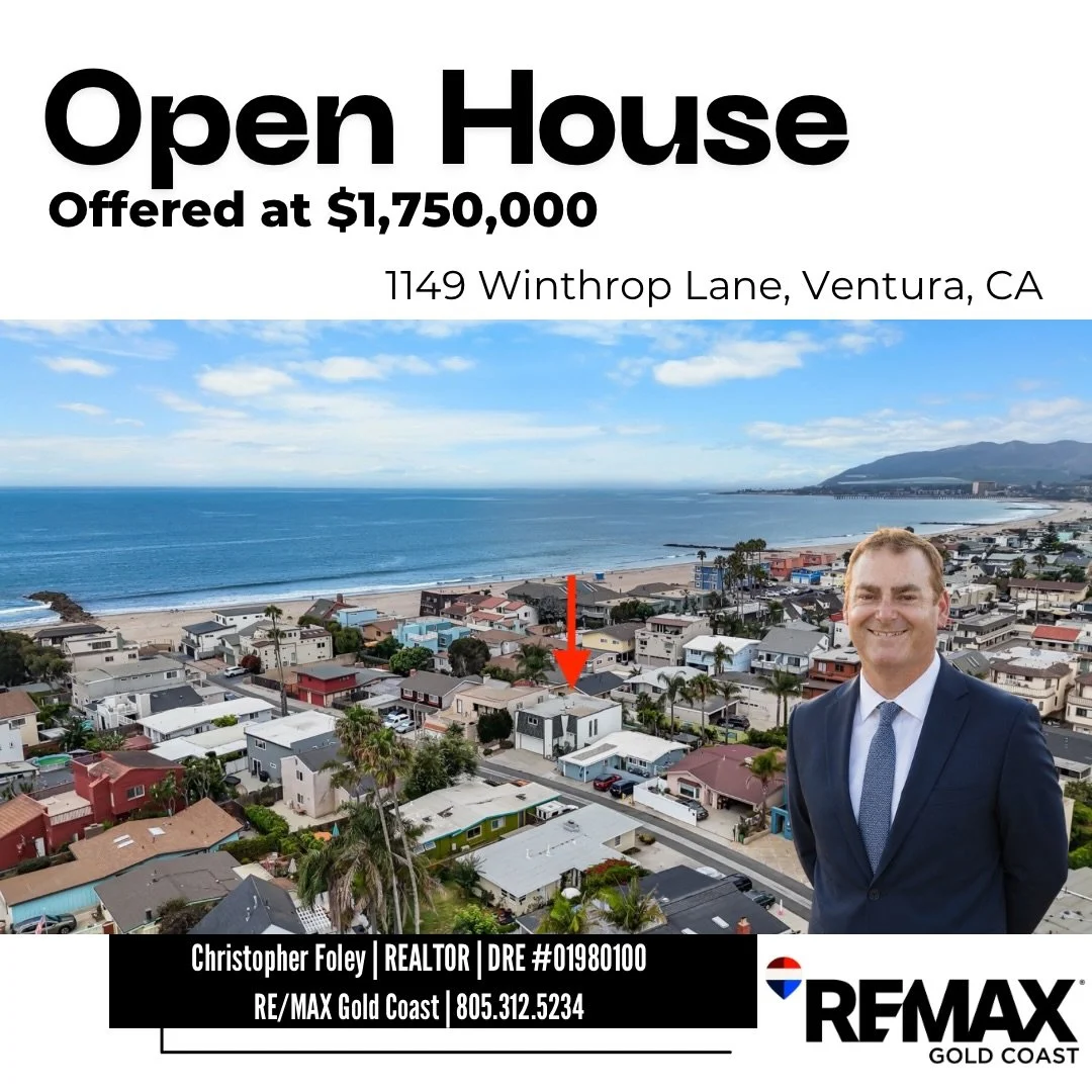 🏡Open House this Sunday, August 16, from 12pm-3pm. Come say hi and checkout this awesome Pierpont beach house.🏡

📍 - 1149 Winthrop Lane, Ventura, CA 
🛏️ - 3 Bedrooms
🛁 - 2 Bathrooms
📐 - 1,803sqft
💰 - $1,750,000

Just nine lots from the beach, 