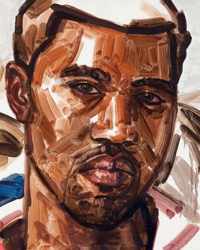 Kanye West by Elizabeth Peyton 🧡 Retrato de Kanye West por Elizabeth Peyton