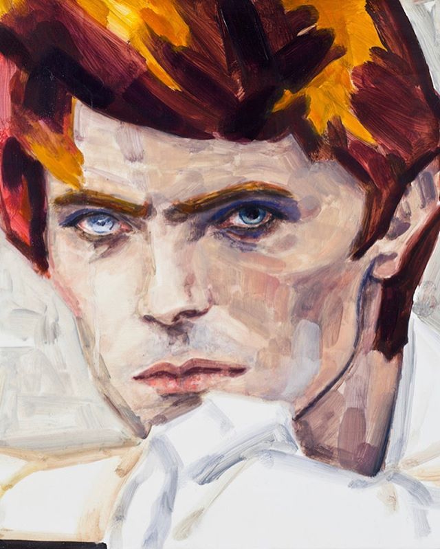 Elizabeth Peyton&rsquo;s portrait of David Bowie 💟 Retrato de David Bowie por Elizabeth Peyton