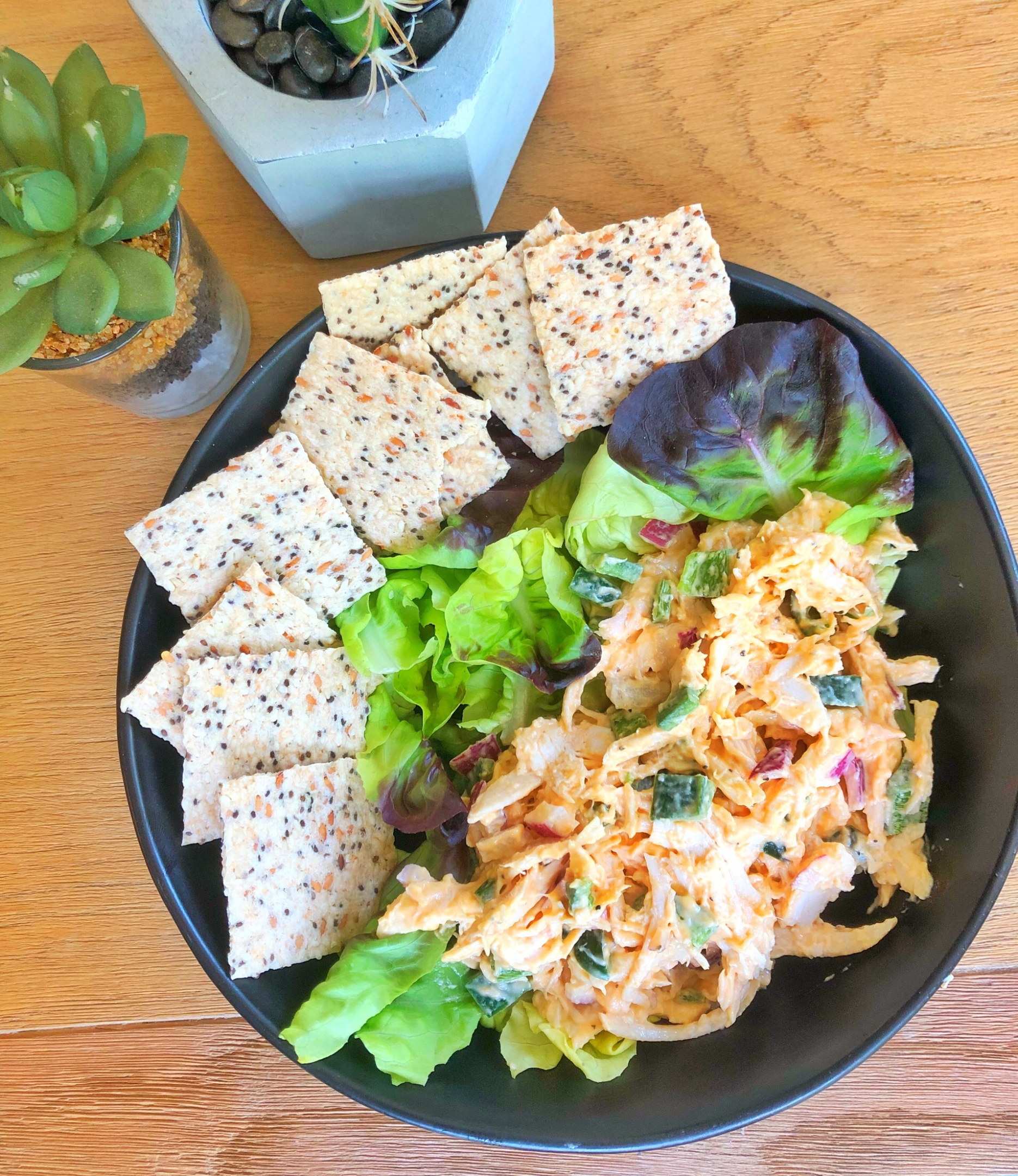 4 Minute Buffalo Chicken Salad (Whole 30)