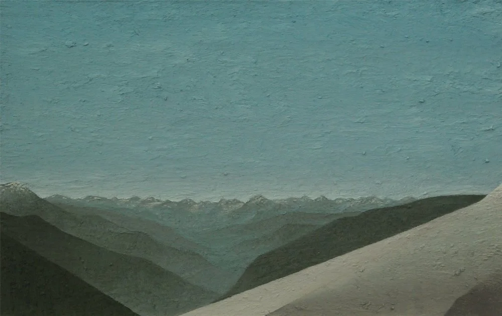 Composition 371
 oil on panel     6” x 10” 