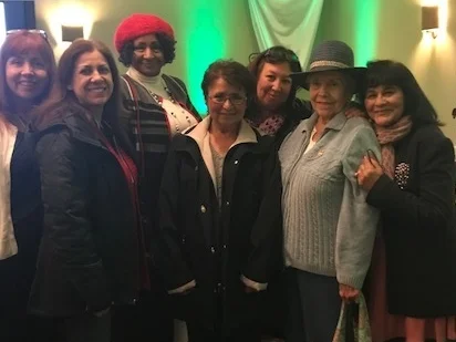 (L-R) Laura Gaber, Leticia Urias, Jacquella Payne, Sylvia Galindo, Elena Caballero, Celia Galindo, and Patty Goytia