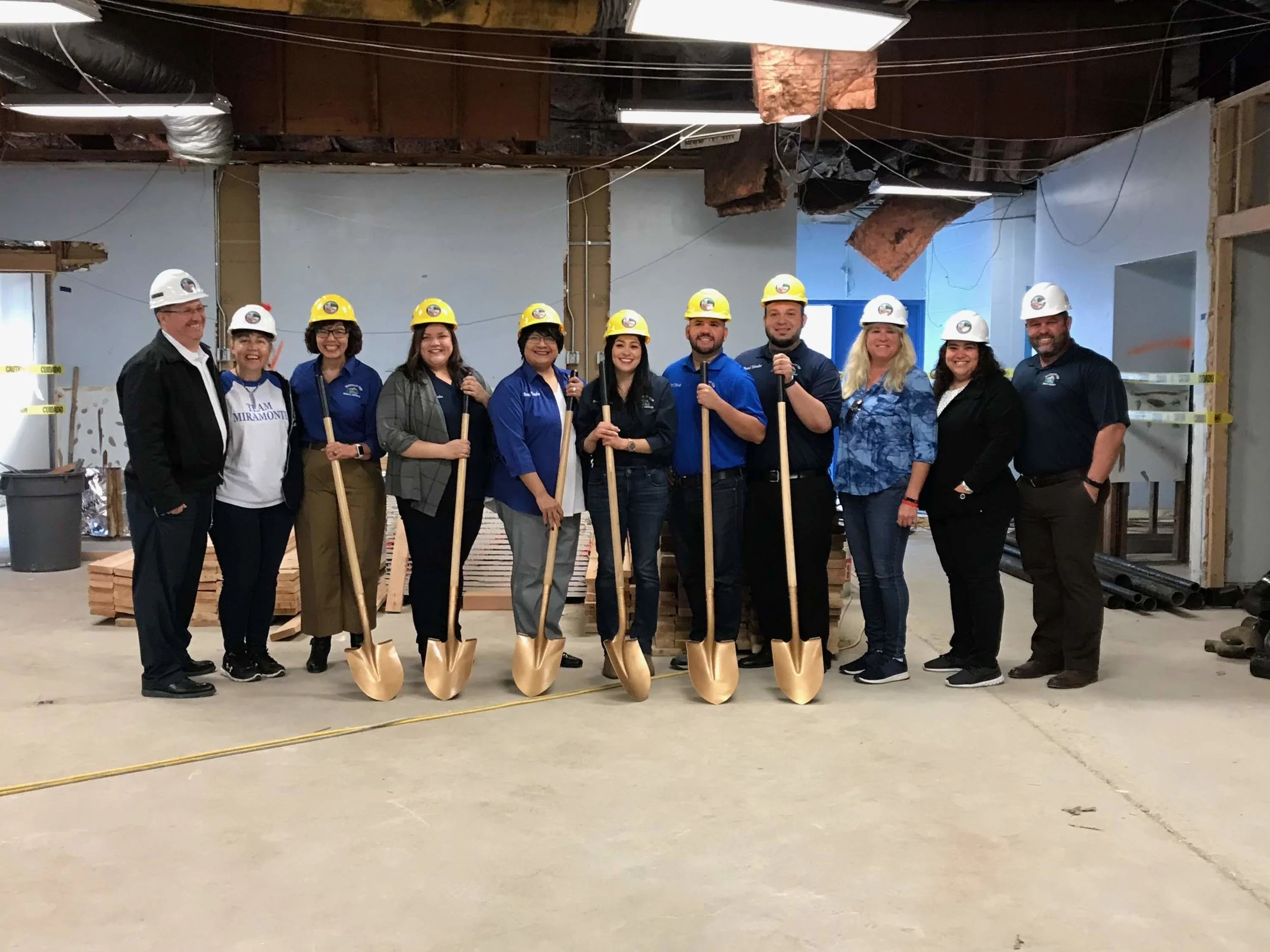 Left to Right: Darin DeKnikker, Laura Gaber, Lillian Maldonado French, Jacqueline Saldana, Veronica Sifuentes, Sandy Garcia, Adam Carranza, Christian Diaz, Jenny Siebel, Brenda Lopez, Raymond Andry