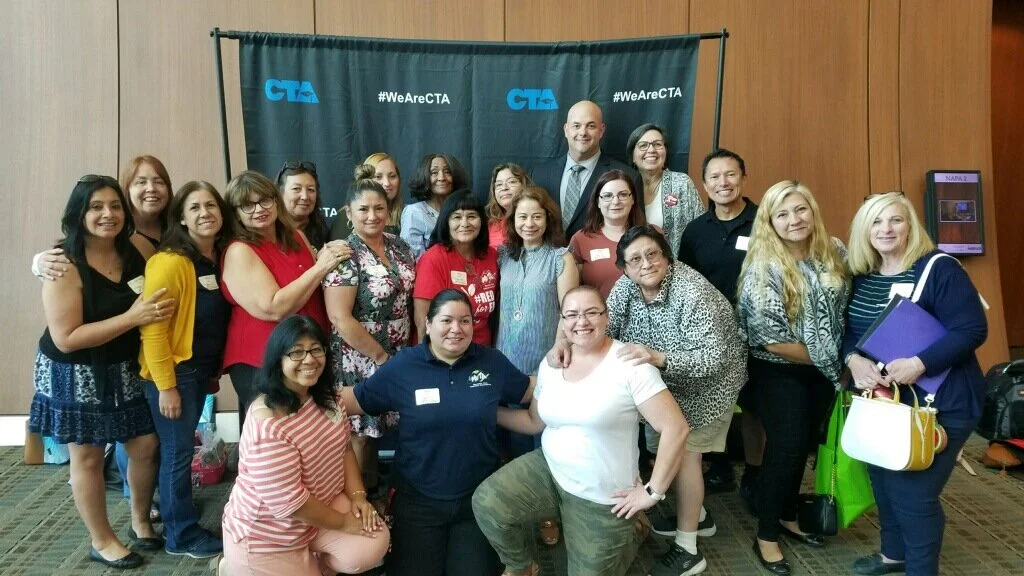 MVTA members along with Christian Lozano and Margie Granado, at the Service Center One Leadership Training and Legislative Brunch.