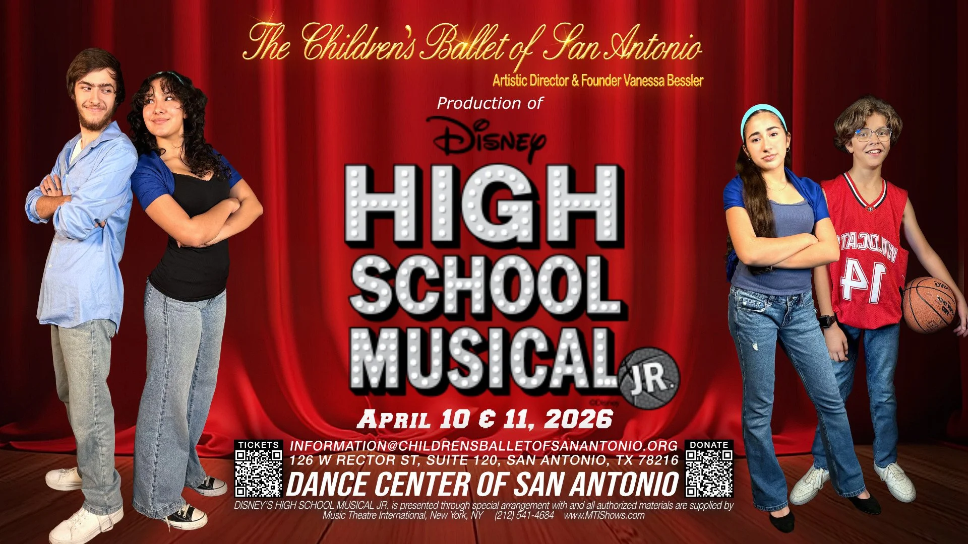 We’re all in this together! Support our award-winning performers as they bring the energy of East High to life in this family-friendly production of High School Musical Jr