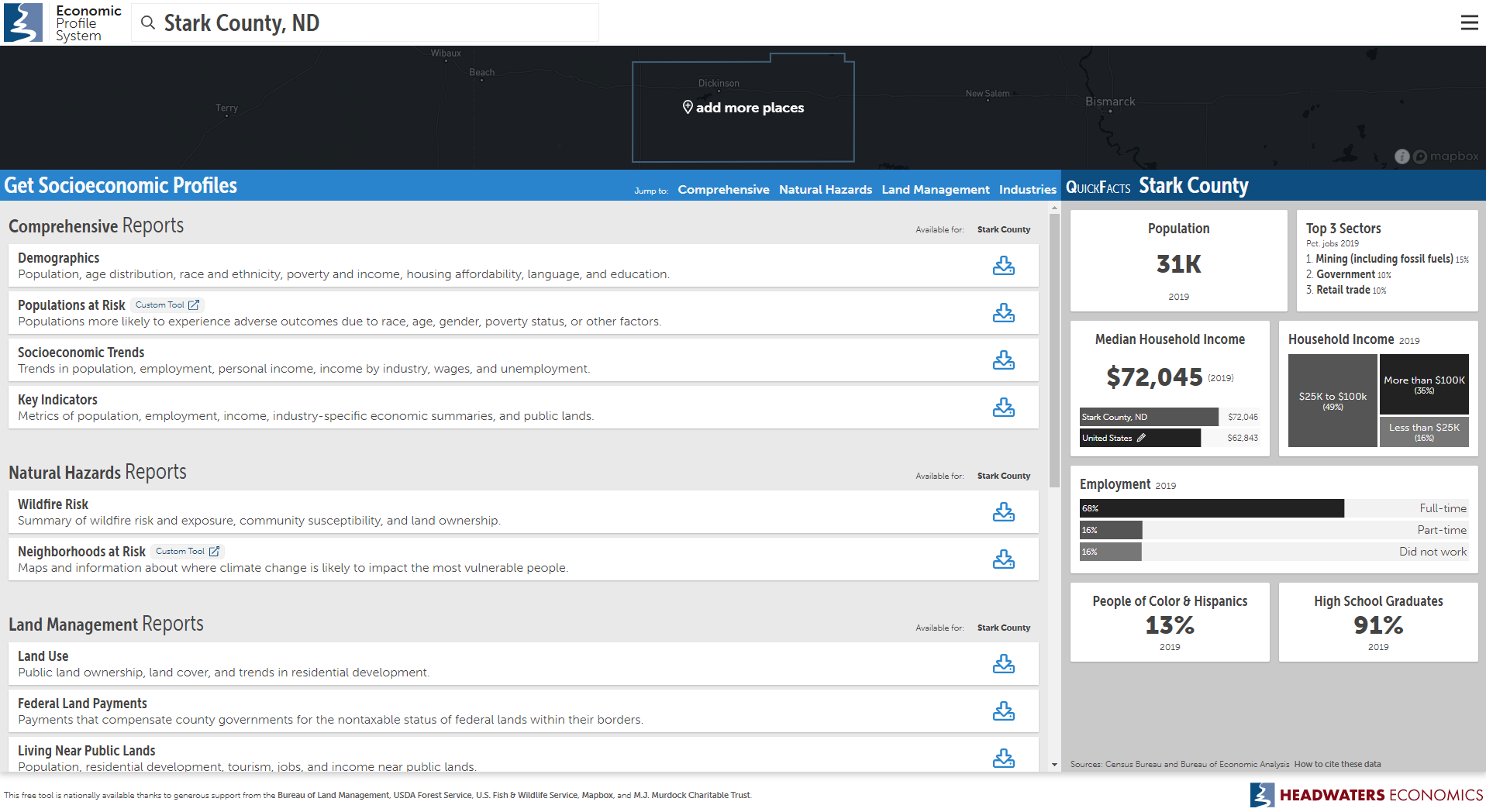 Headwaters Economic - EPS Socioeconomic Reports Updated