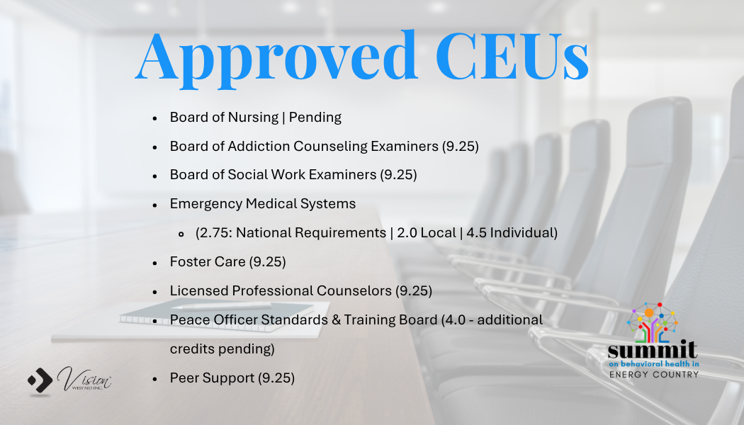 List of pending and approved CEUs