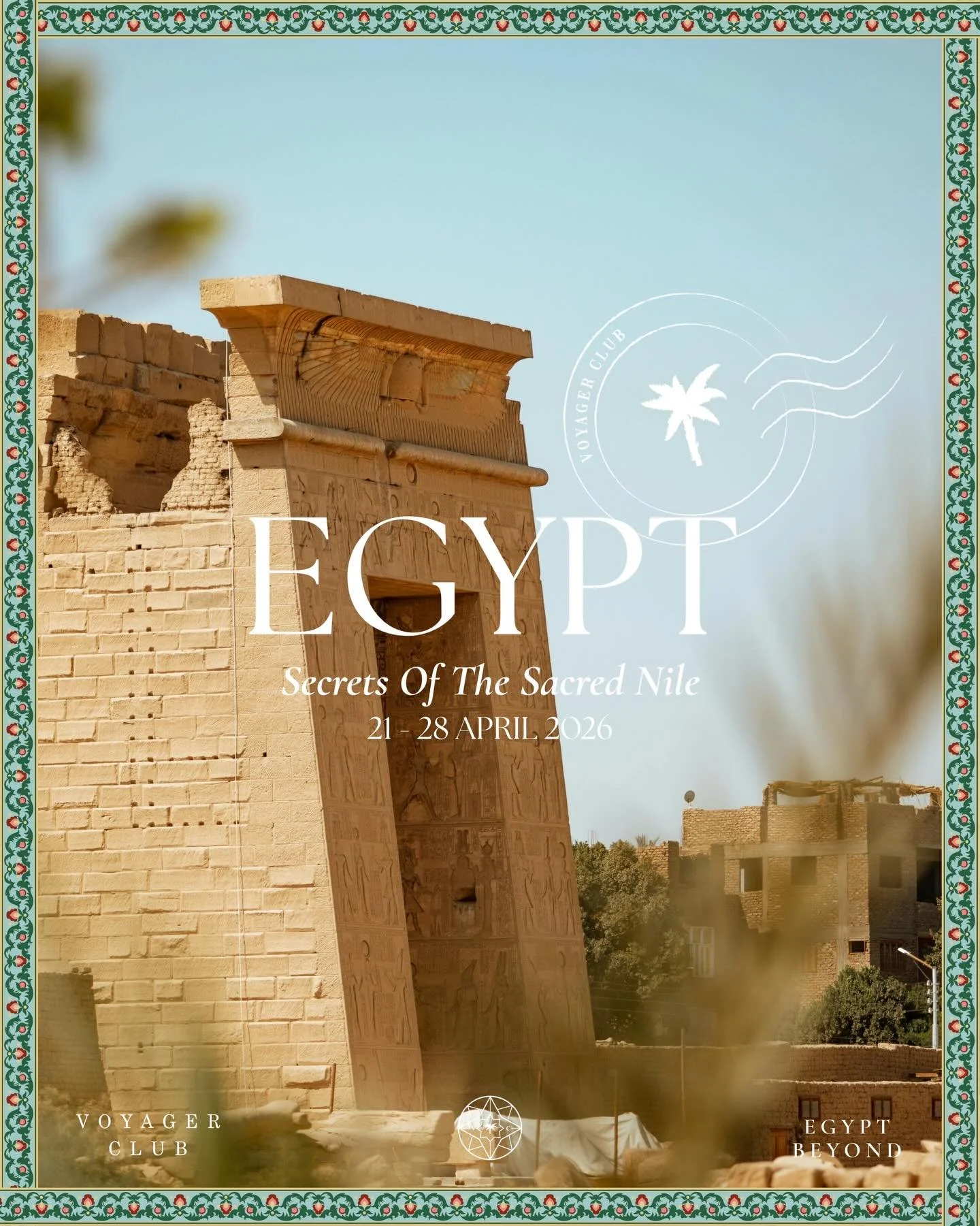 Our second Voyager retreat is here! A transformative journey through the sacred energy of Egypt.

Join Sophie, Founder of Voyager Club, @philomenaschurermerckoll , Founder of @egypt_beyond and @eringulersen , spiritual guide, for an immersive experie