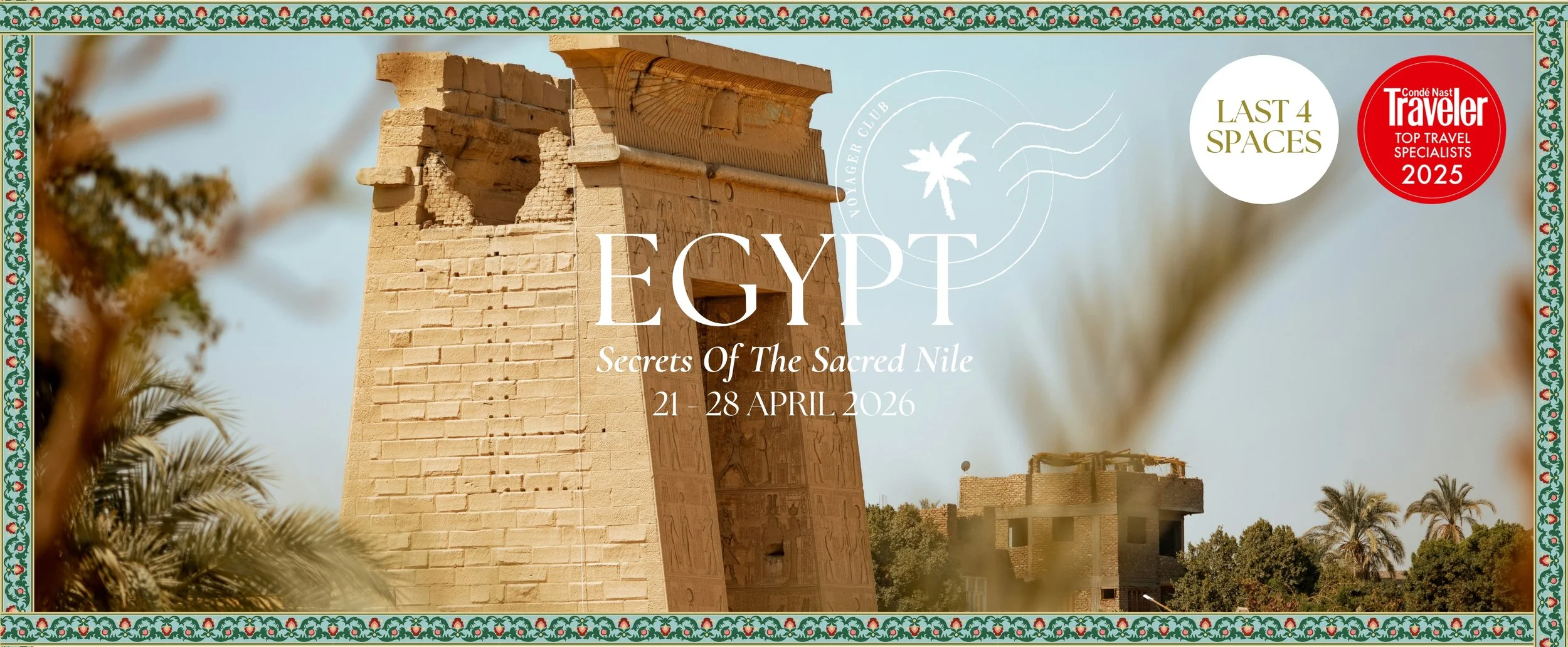 Egypt Wellness Retreat - Voyager Club - Curated Travel - Bespoke Travel - Bespoke Itineraries - Luxury Travel Company - Travel Designers - Vacation Rental - Luxury Villas Rental - Hotel Perks - Travel Concierge