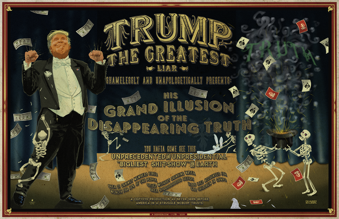 trump the greatest - print 17"x11"