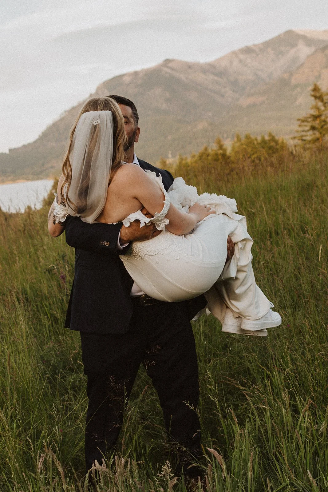 Bridal shoes picked because she loves them, not because they are traditional