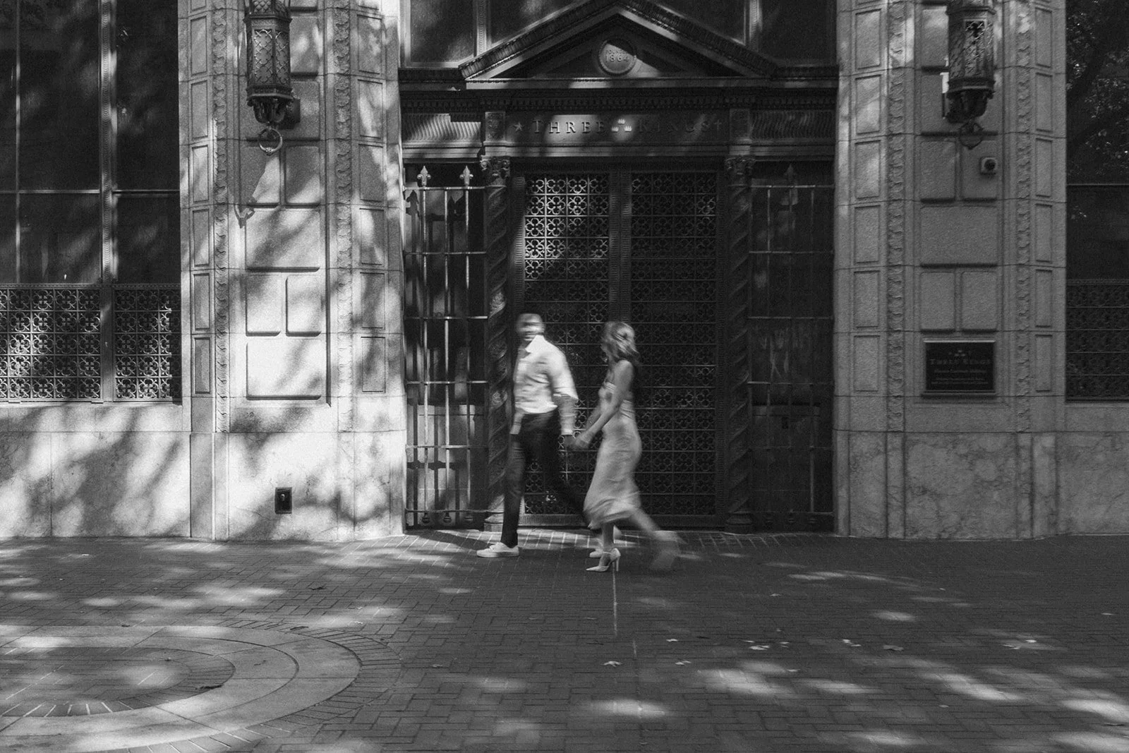 An engagement session that turned into dinner and drinks downtown