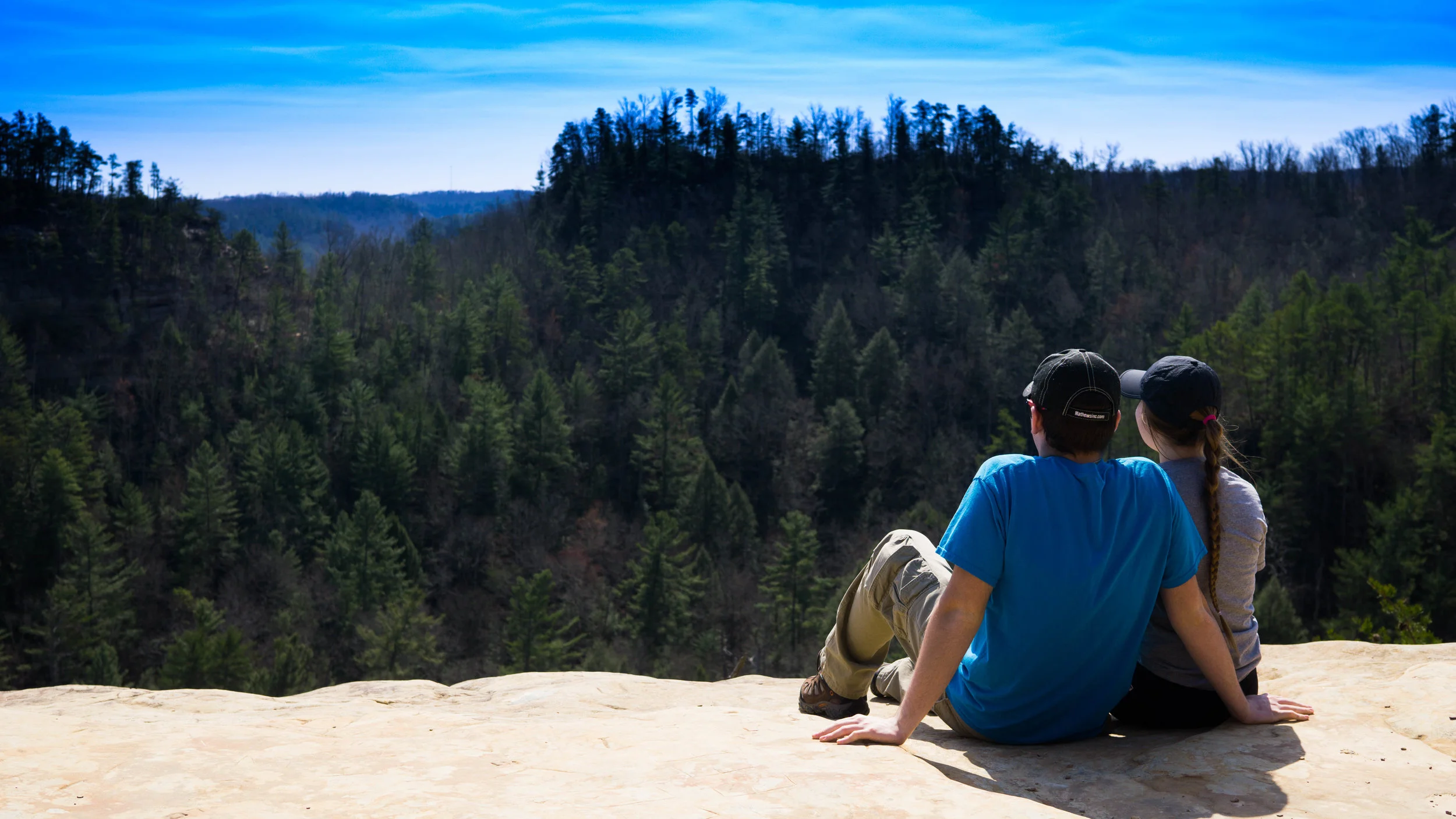 meff and abby on a rock.jpg