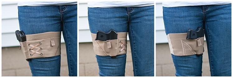 Hip Women Holster Anti-Slip Leg Gun Concealed Carry Garter Thigh Pistol Belt  mag