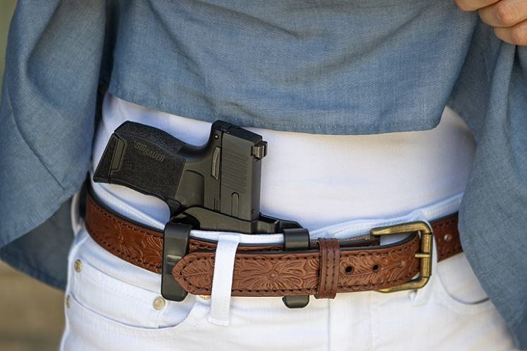 Concealed Carry Leather Gun Belt