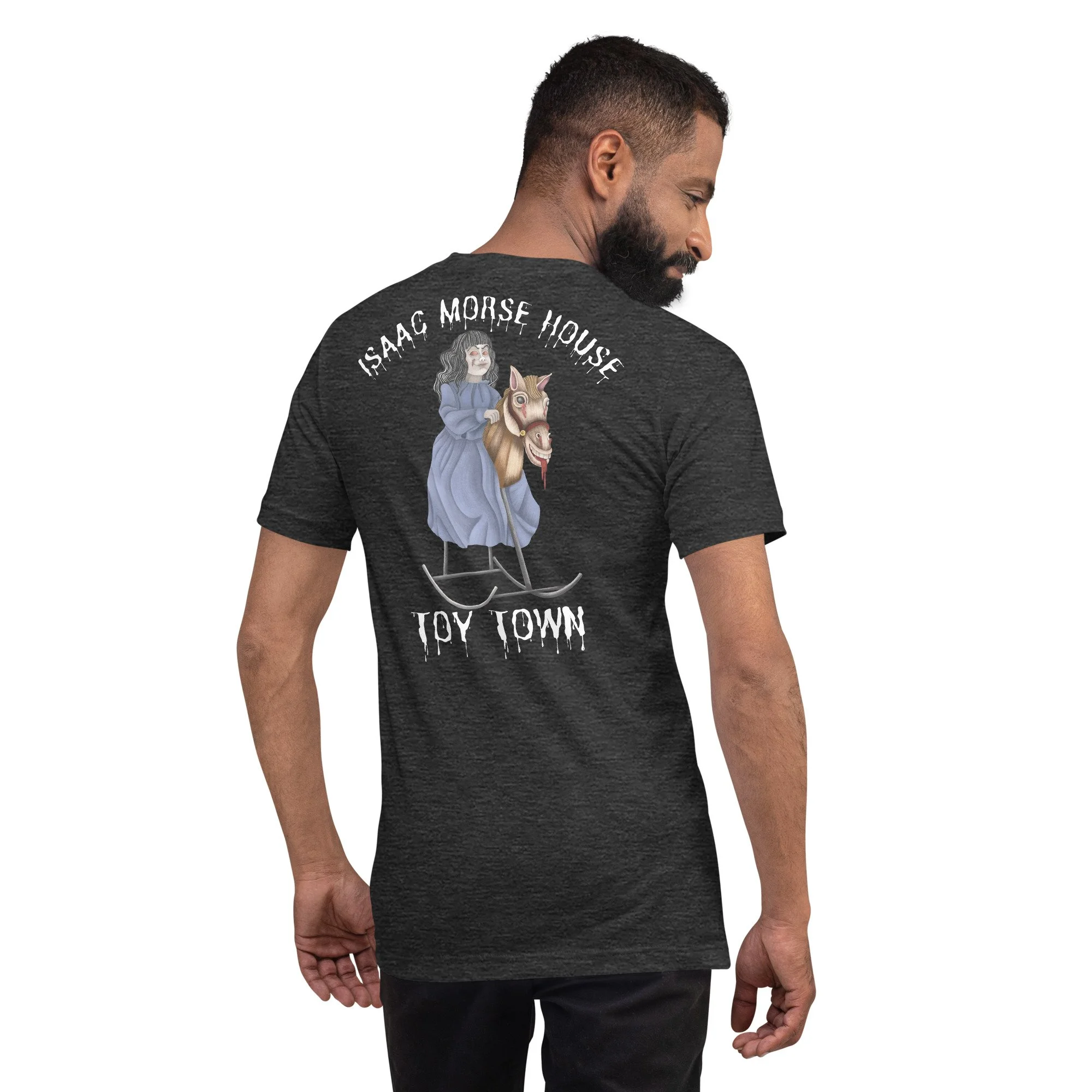 【MAISON MINED】24SS★ POST TRUTH HALF T Haunted Toy Town T-Shirt - Isaac Morse House — Winchendon