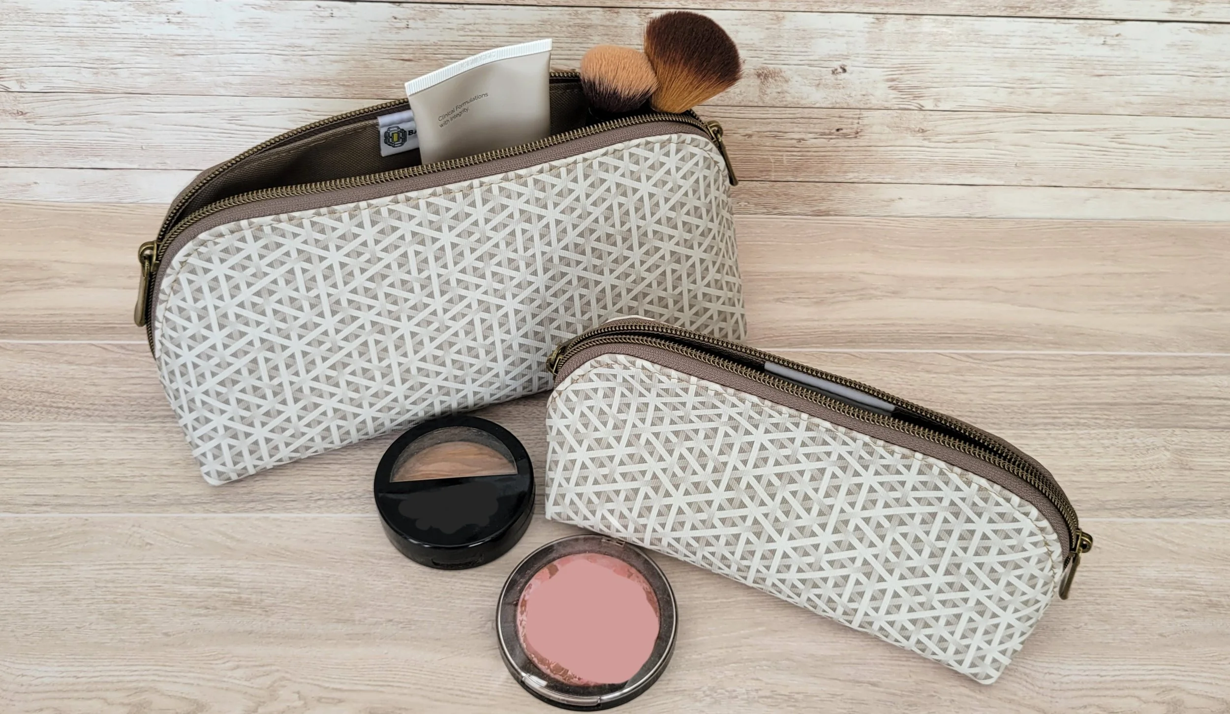 Logi Cosmetic Pouches - Sold in a nesting set of 2