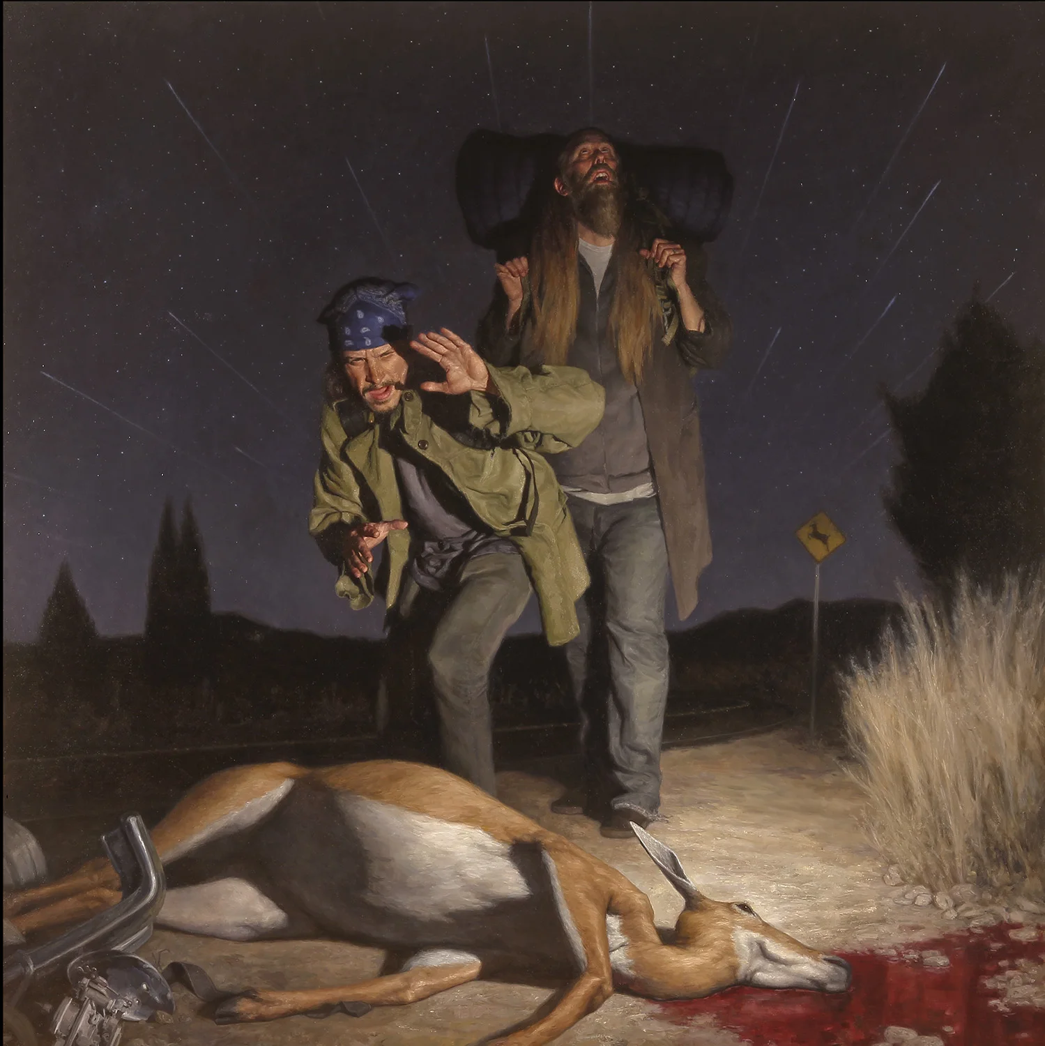 "The Road to Larissa" Oil on linen, 72" x 72"