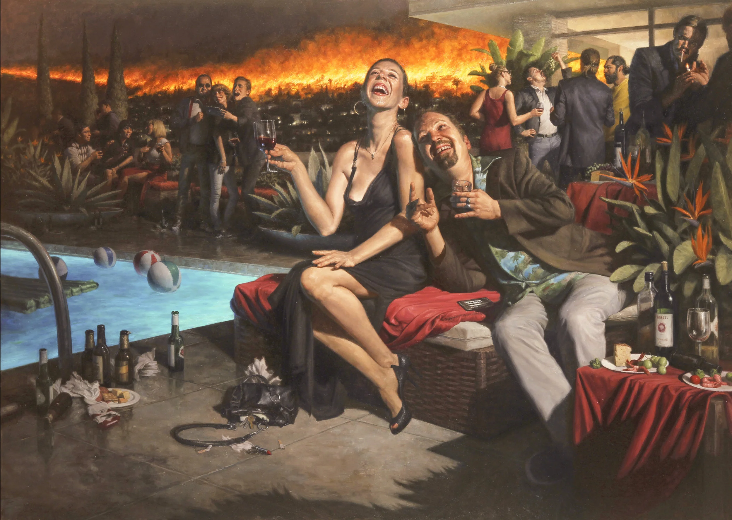 "Birds of Paradise" Oil on Linen, 60" x 84"