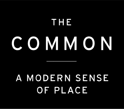 Black logo with white text - The Common, A Modern Sense of Place