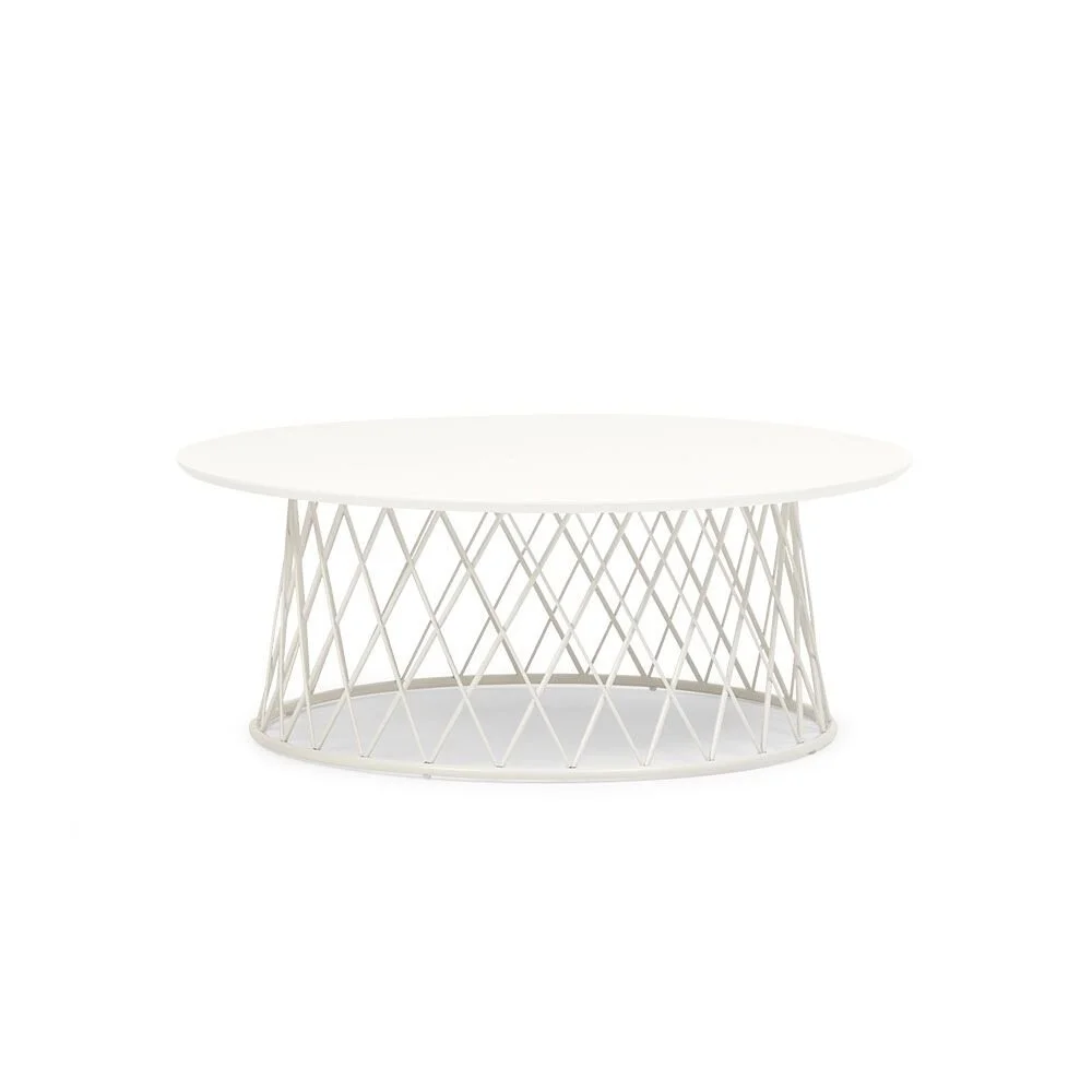 White Round Coffee Table