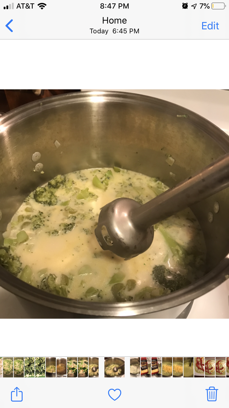 Simmer for 10 minutes, then blend