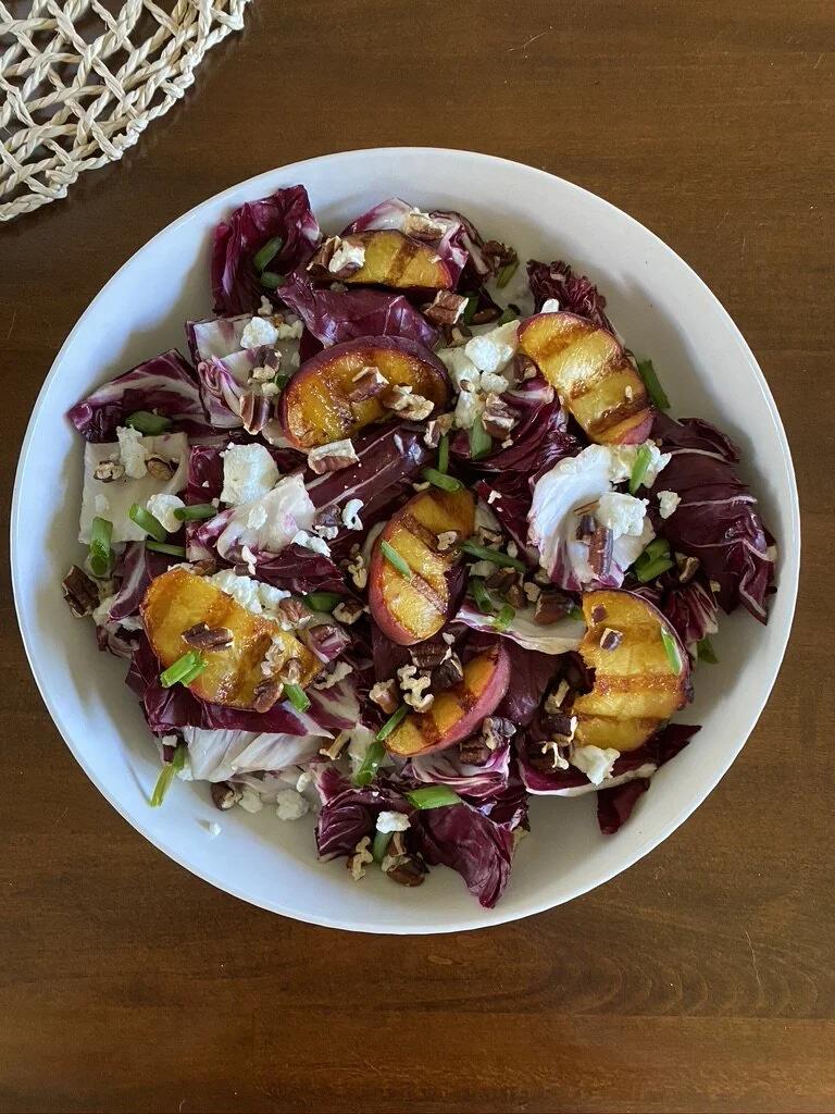 Grilled Peach and Radicchio Salad