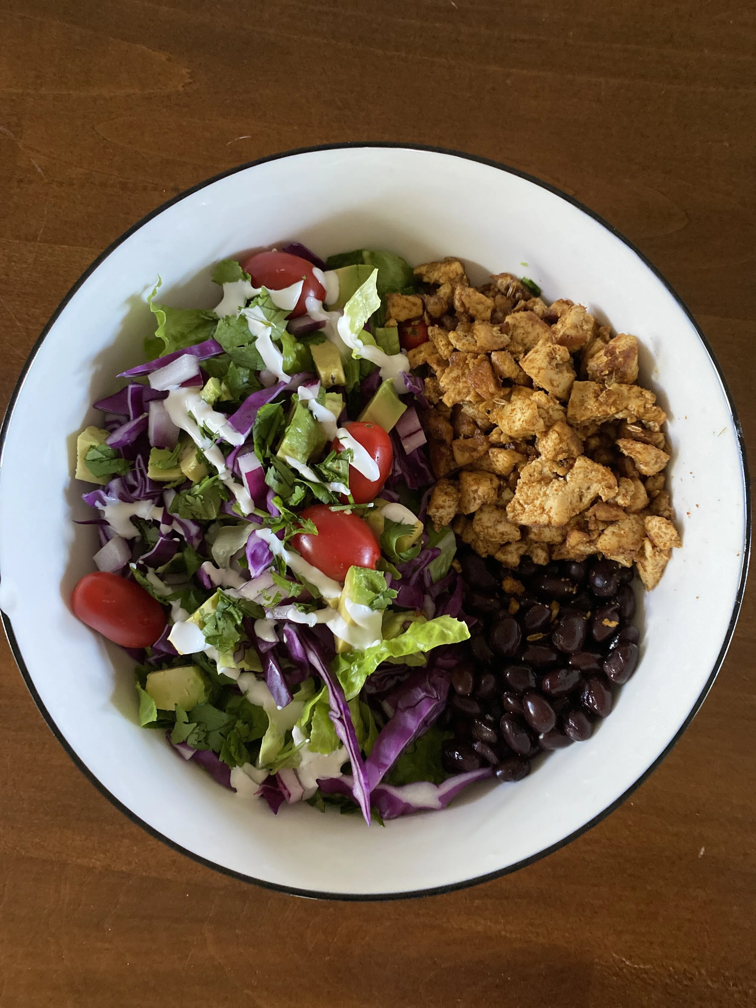 Chorizo Tofu Taco Salad