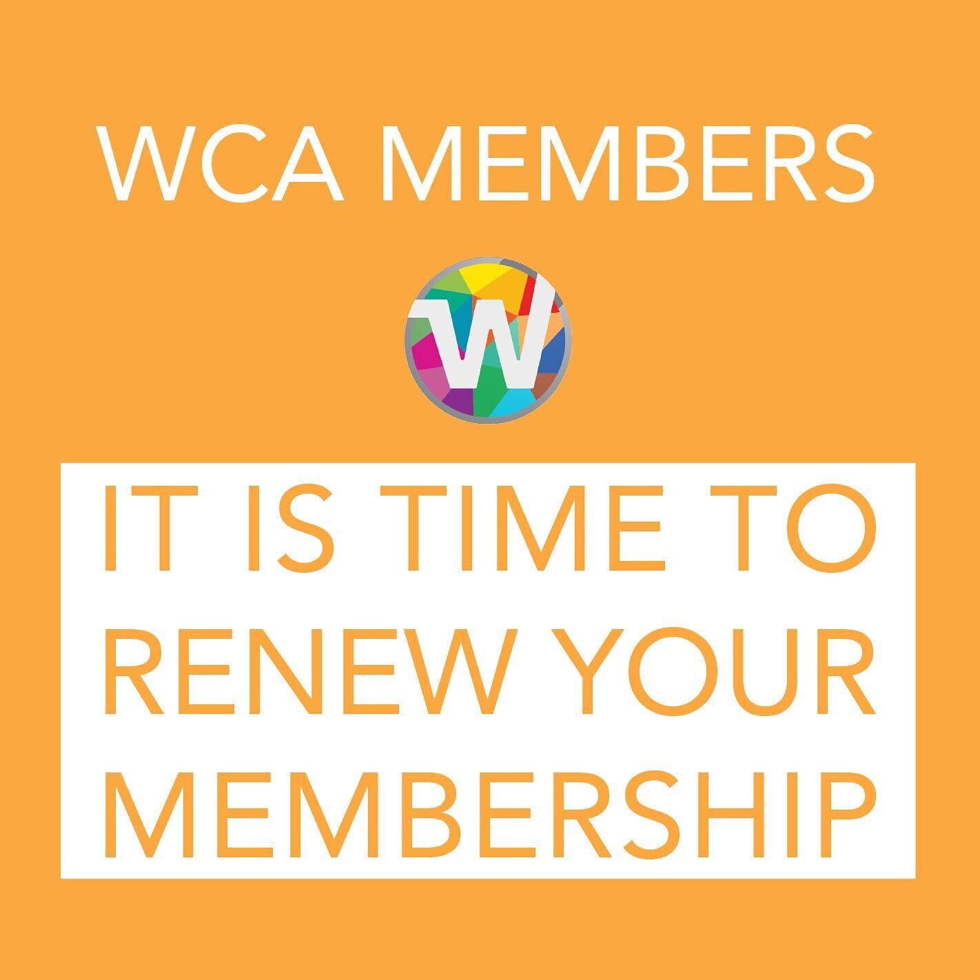 Happy Monday WCA Members! It&rsquo;s time to renew your membership. 

Link in bio to renew or visit https://nationalwca.org/applicants/application.php

#WomensCaucusforArt
