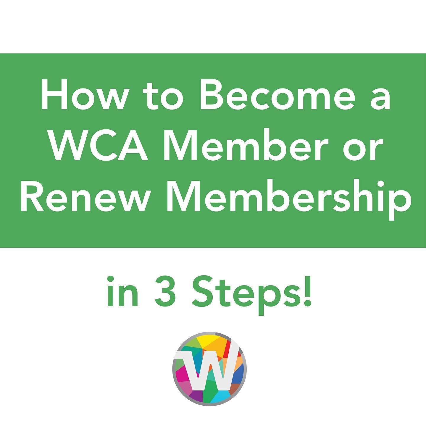 Renew your membership today! Link in bio. 

Visit nationalwca.org/wca-membership for more information.

#WomensCaucusforArt