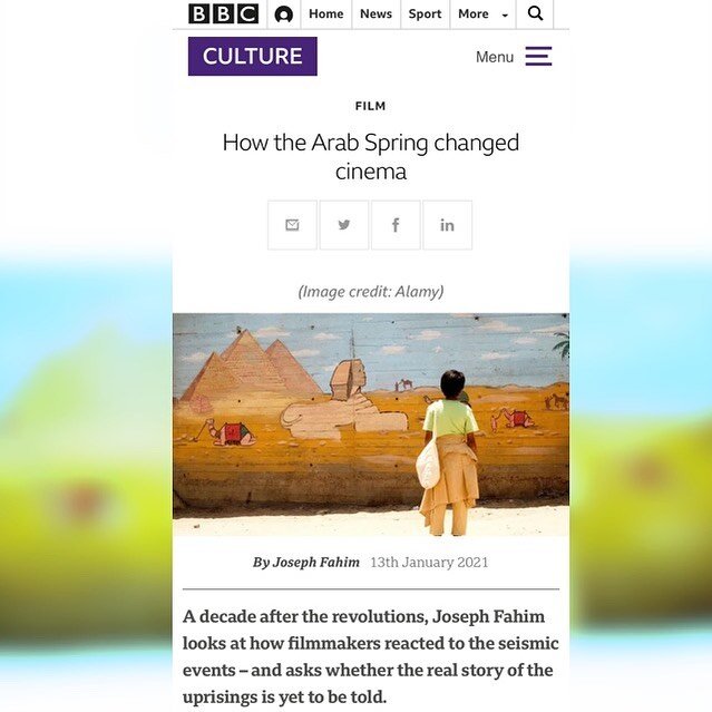 Joseph Fahim (@joe.fahim.1) keenly reviews Arab Spring cinema on @bbc_culture. Keep a look out for an announcement about related programming by Al-Bustan coming soon in a few weeks! 

Link in bio to read the article. 
&mdash;&mdash;&mdash;&mdash;&mda