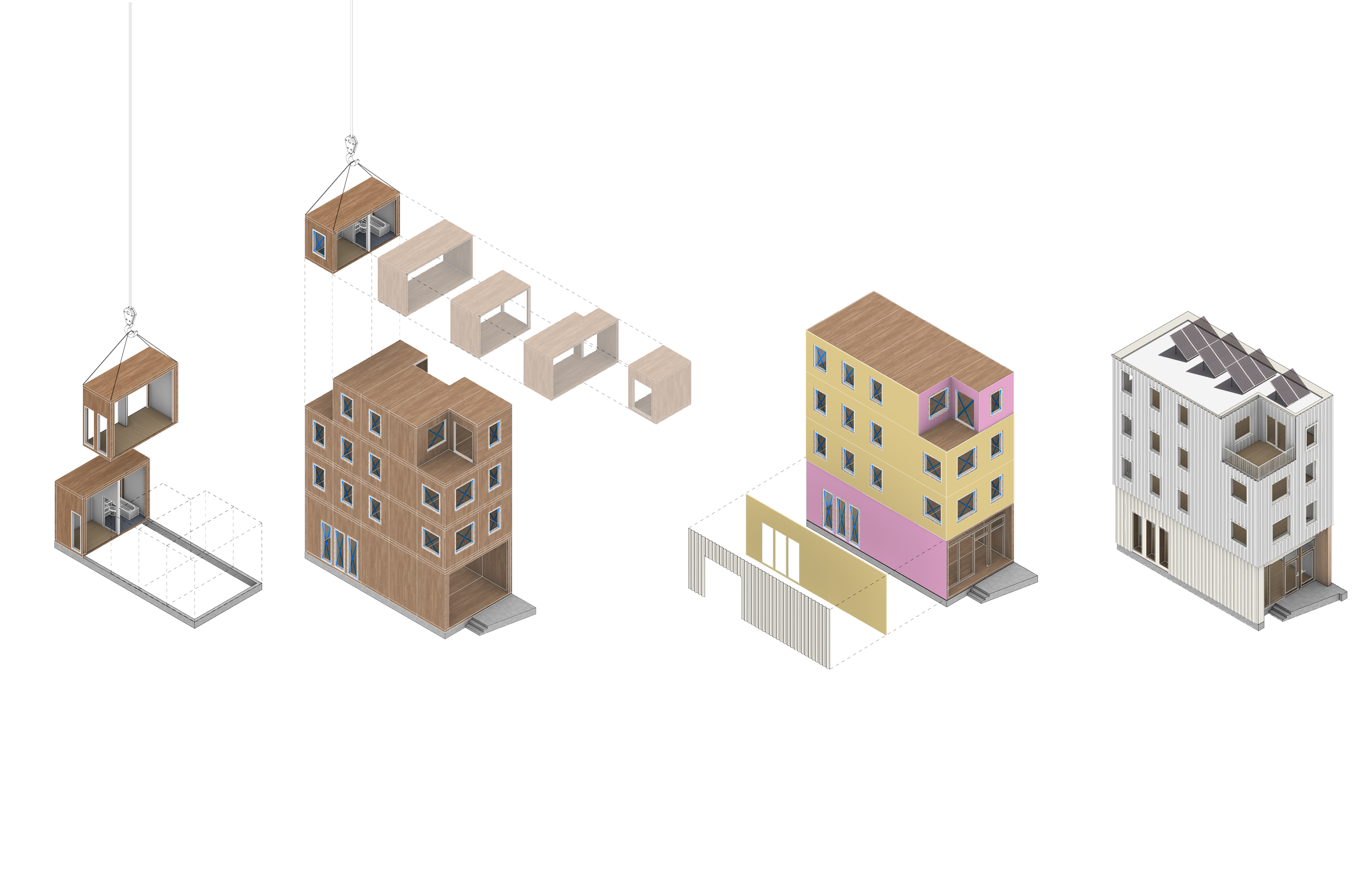 Prefabricated, Volumetric, Mass-Timber