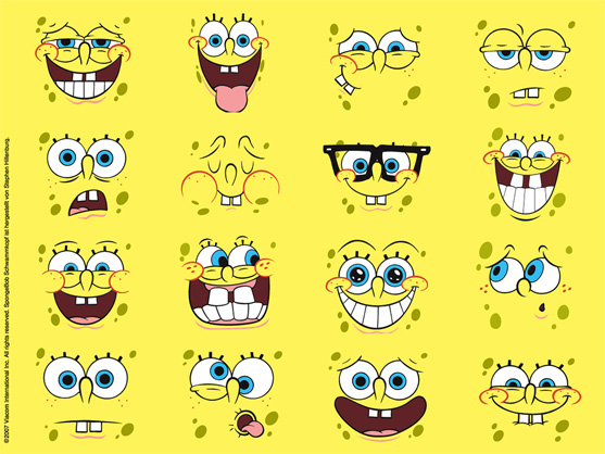 reactions on X: sad spongebob fish sitting at krusty krab table