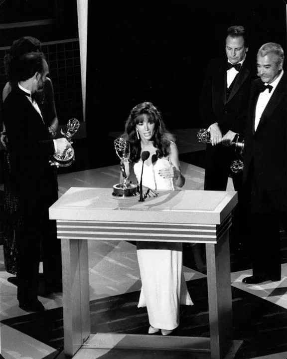 Guisewite accepting her Emmy Award for the Cathy TV special.