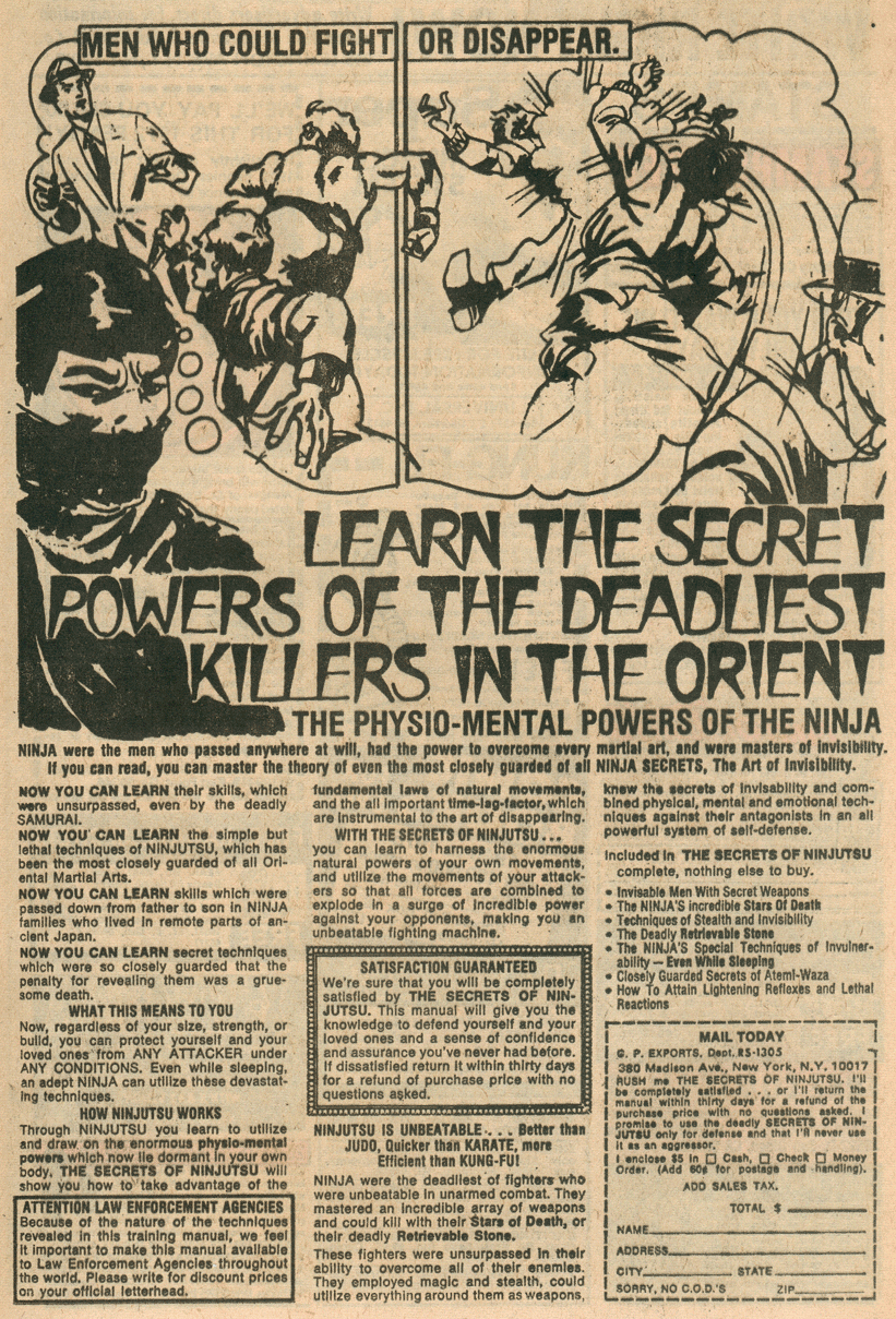 A ninja ad