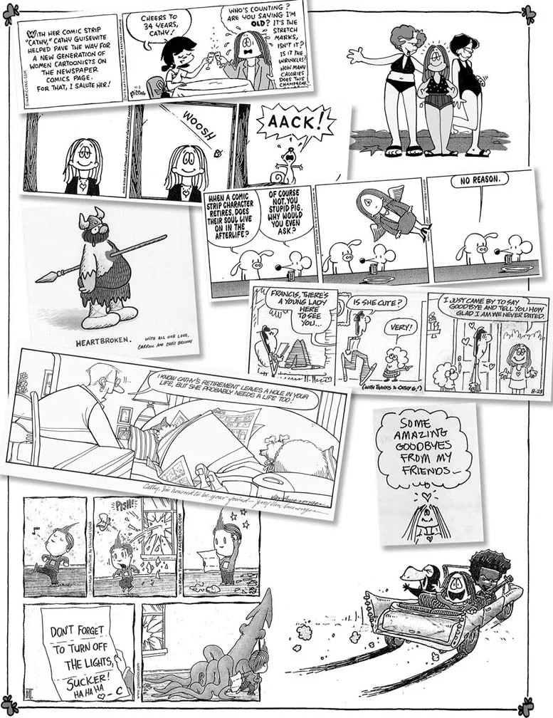 Tribute strips produced by Guisewite's peers.